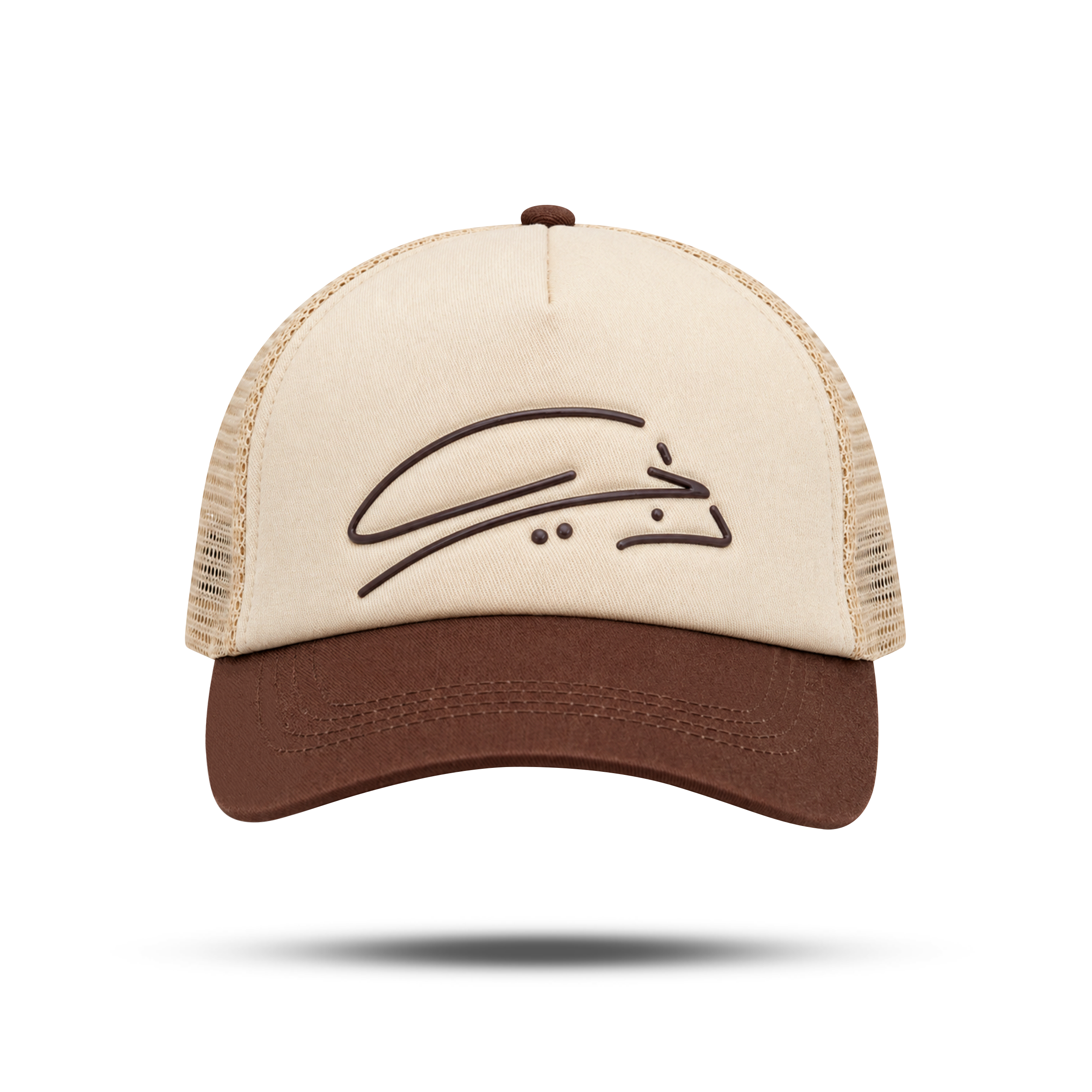 Dubai Big Signature Beige Cap floating
