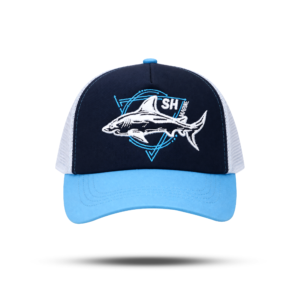 Shark Blue Cap floating